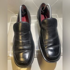 Salvatore Ferragamo black loafer leather sz 8.5 made in italy
